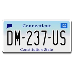 plaque immatriculation americaine connecticut