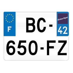 plaque mineralogique 42 rhone-alpes