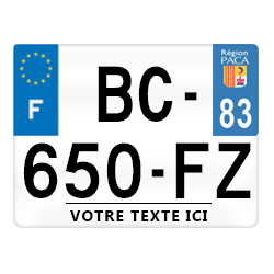 plaque moto personnalisee plexiglas