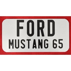 cache plaque US Ford Mustang